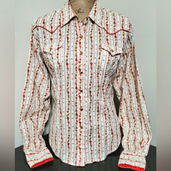 ♦️TWENTY X Western Floral Snap Button Shirt♦️ - Picture 1 of 5